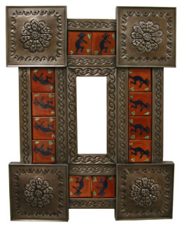 Mexican Kokopelli Tile Mirror